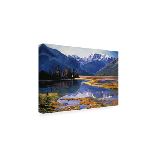 David Lloyd Glover 'Cold River Valley' Canvas Art,16x24